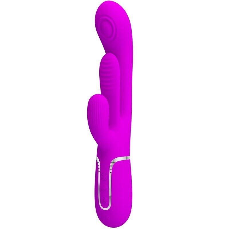 Pretty love - shania triple vibrador rabbit multifunción rosa