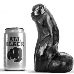 All black realistic dong negro 17cm