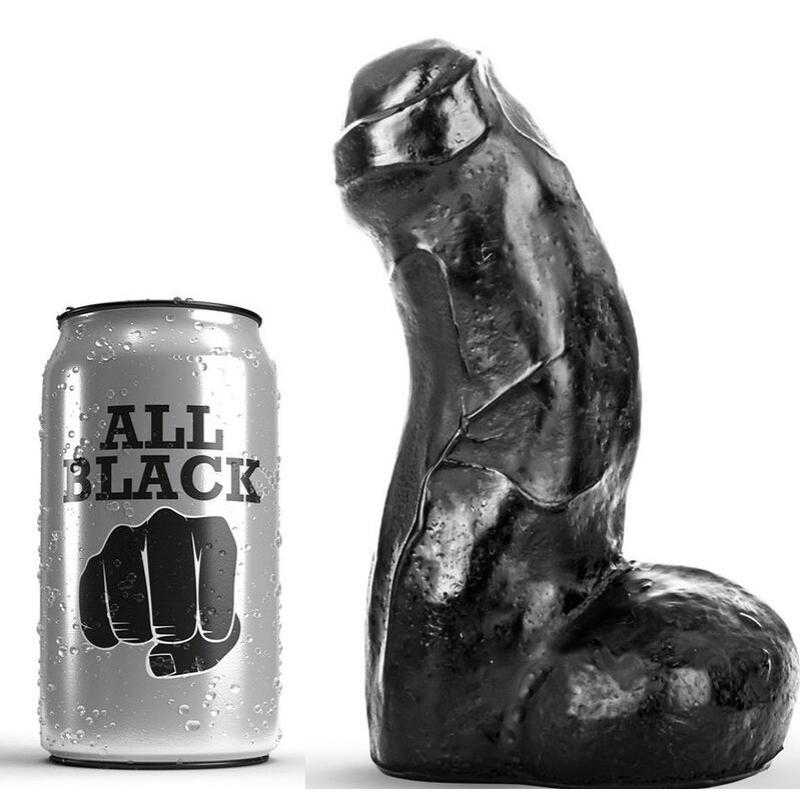 All black realistic dong negro 17cm