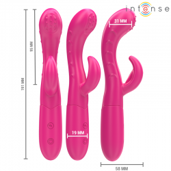 Intense - amara vibrador con lengua estimuladora 10 vibraciones rosa