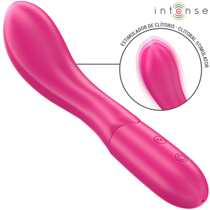 Intense - lisette vibrador 19 cm flexible 10 vibraciones rosa