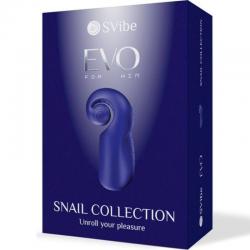 Snail vibe - evo for him masturbador masculino slide n'roll azul oscuro