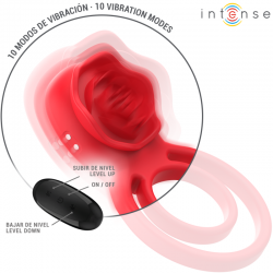 Intense - gail rosa estimuladora 10 vibraciones rojo control remoto