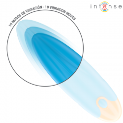 Intense - mike bala vibradora 10 vibraciones azul control remoto