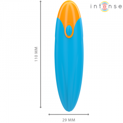 Intense - mike bala vibradora 10 vibraciones azul control remoto