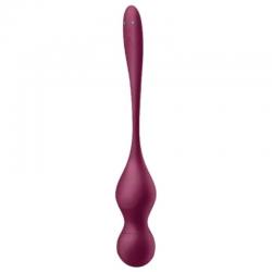 Satisfyer - love birds vary bolas vibradores app gratuita rojo vino