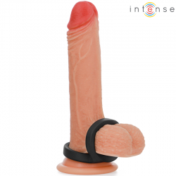 Intense - bobby anillo doble para pene silicona negro