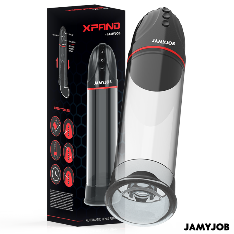 Jamyjob - xpand bomba automática 3 niveles de succión gris