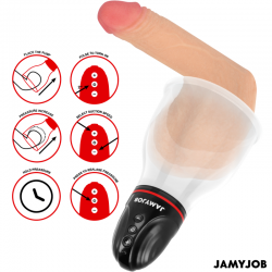 Jamyjob - xpand lite bomba automática de testículos 3 niveles de succión gris