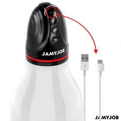 Jamyjob - xpand lite bomba automática de testículos 3 niveles de succión gris