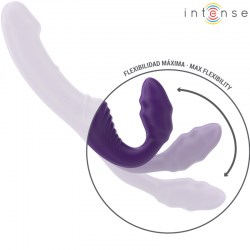 Intense - jill vibrador doble 20 cm violeta control remoto