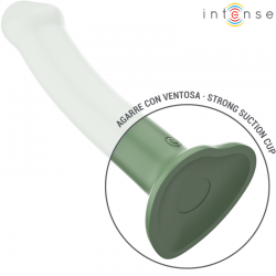 Intense - becca vibrador con ventosa 10 vibraciones verde control remoto