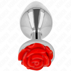 Kink - plug anal rosa roja talla l