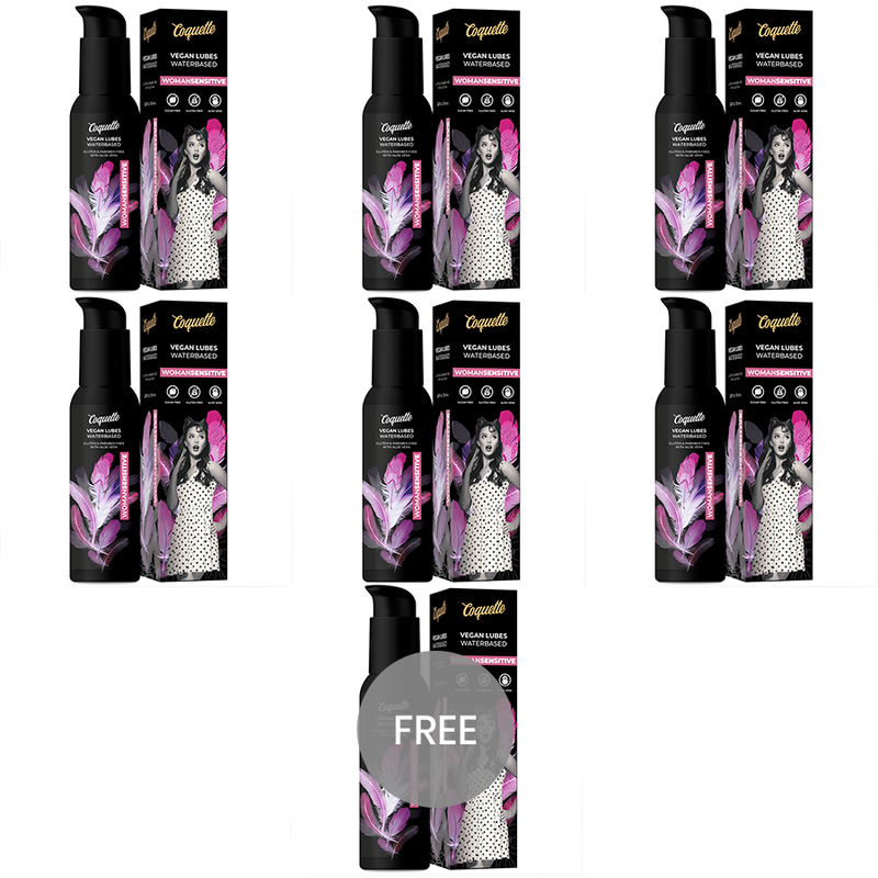 Coquette chic desire - premium experience lubricante vegano womansensitive 100ml 6 + 1 gratis