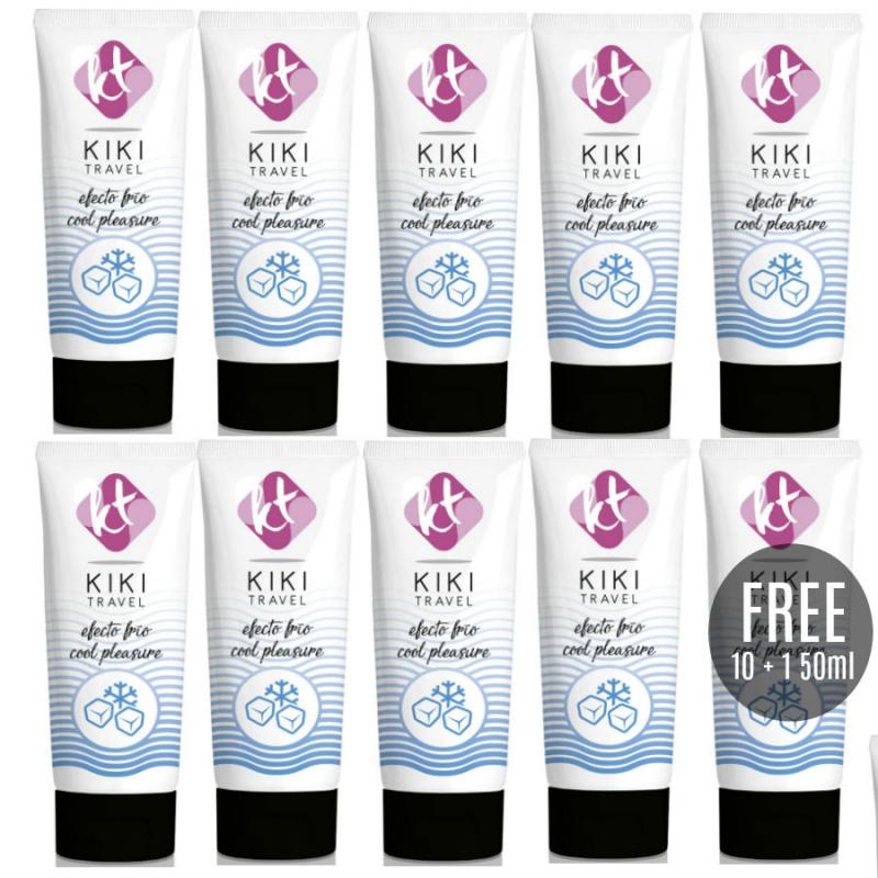 Kikí travel - gel deslizante efecto frío intensificador 50 ml 10 + 1 gratis