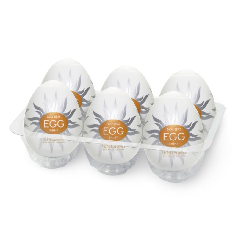 Tenga - huevo masturbador shiny pack 6 uds