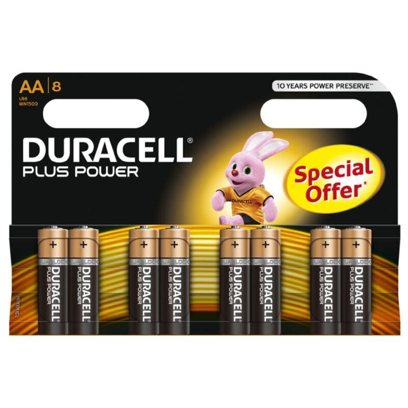 Duracell - plus power pila alcalina aa lr6 blister*8