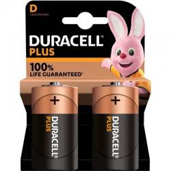 Duracell - plus power 100 pila alcalina d lr20 blister*2