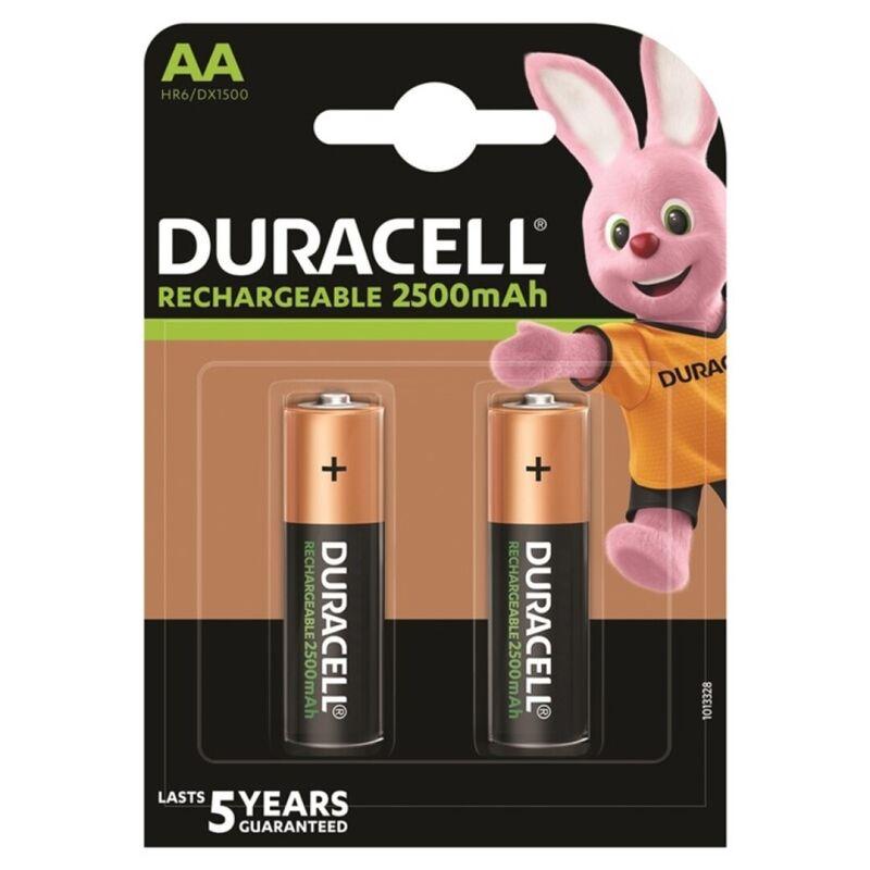 Duracell - pila recargable hr6 aa 2500mah blister*2