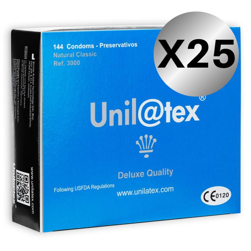 Unilatex - preservativos naturales 144 uds x 25 uds