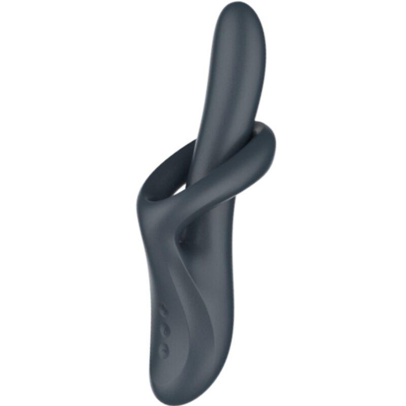 Satisfyer - heat flex 4 vibrador efecto calor 12 vibraciones gris