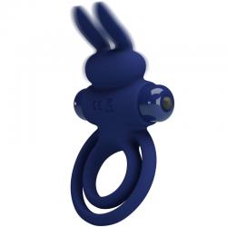 Pretty love - darey doble anillo vibrador rabbit azul