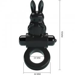 Pretty love - exciting ring anillo vibrador rabbit 10 vibraciones negro