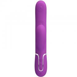 Pretty love - perlita vibrador rabbit multifunción 3 en 1 morado