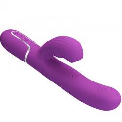 Pretty love - perlita vibrador rabbit multifunción 3 en 1 morado