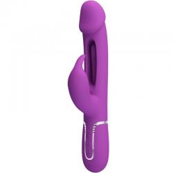 Pretty love - kampas vibrador rabbit multifunción 3 en 1 morado