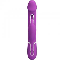 Pretty love - kampas vibrador rabbit multifunción 3 en 1 morado