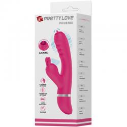 Pretty love - phoenix vibrador rabbit multifunción rosa