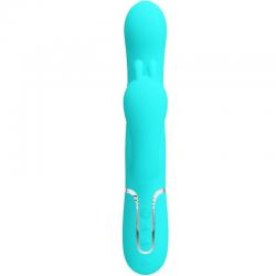 Pretty love - cammy triple vibrador rabbit multifunción 4 en 1 azul