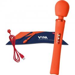 Fun factory - vim wand rumble vibrador recargable silicona naranja