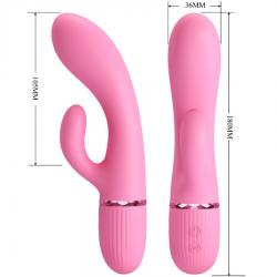 Pretty love - marski vibrador rabbit & punto g rosa