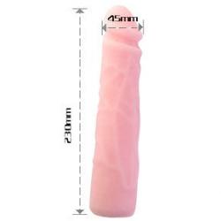 Dildo silicona tacto piel realistico 23 cm