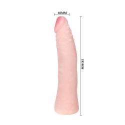 Dildo silicona tacto piel realistico 19cm