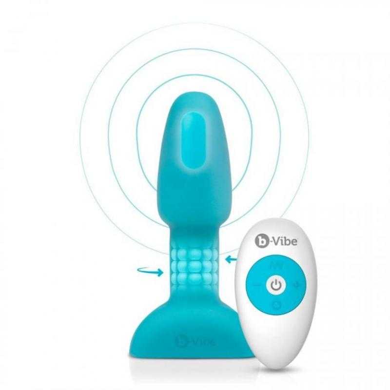 B-vibe rimming control remoto anal plug petite teal