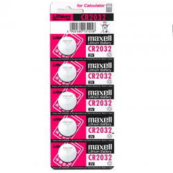 Maxell pila boton litio cr2032 3v blister 5 unidades