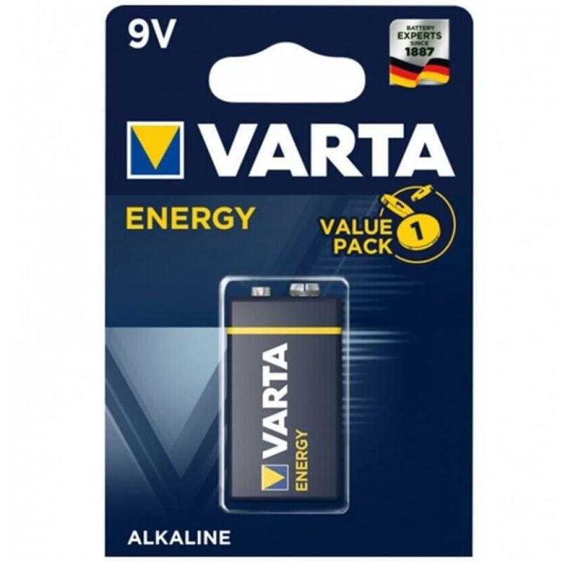 Varta energy pila alcalina 9v lr61 blister*1