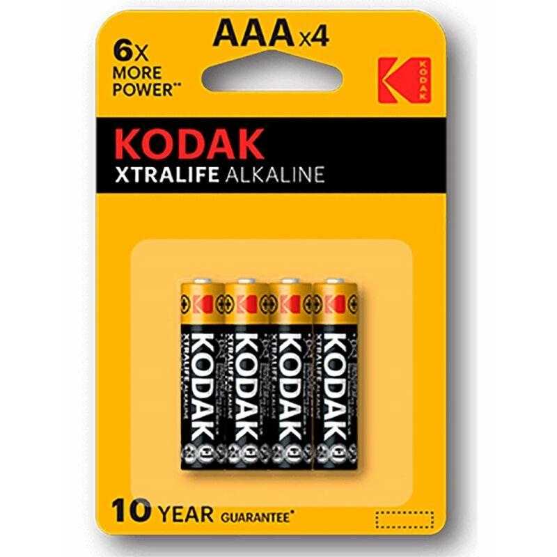 Kodak xtralife pila alcalina aaa lr03 blister*4