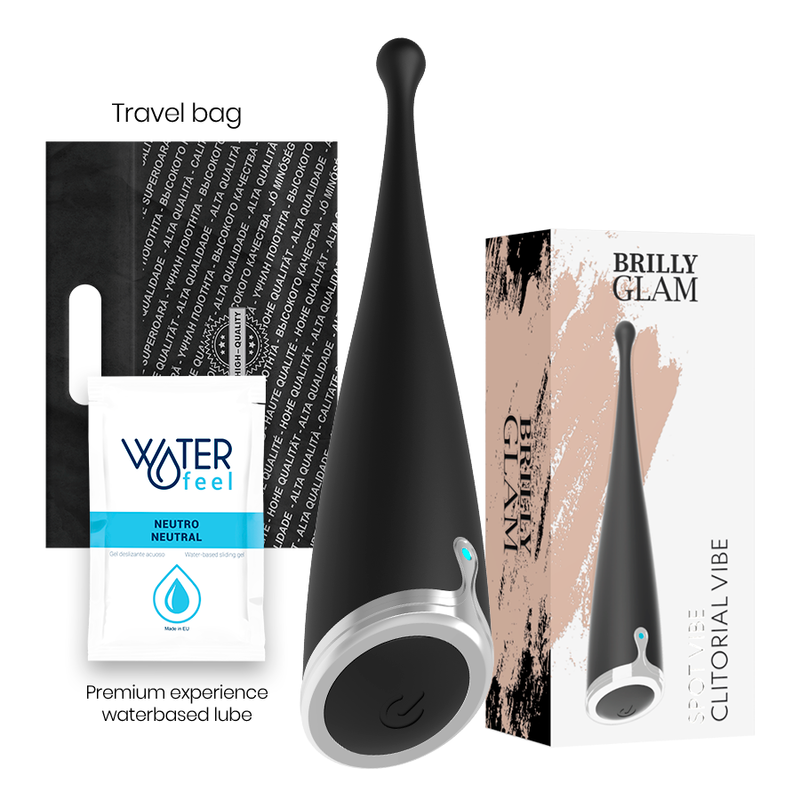 Brilly glam spot vibe vibrador clitorial orgasmico silicona negro