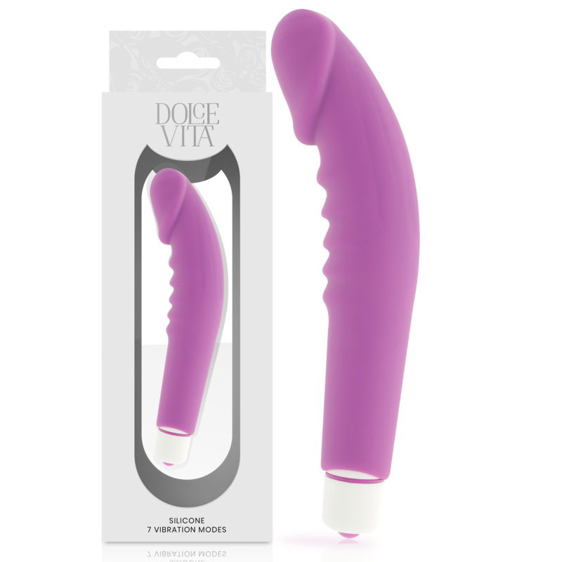 Dolce vita realistic pleasure vibrador silicona lila