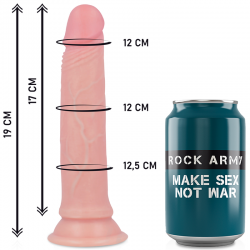 Rockarmy harness + liquid silicone dildo premium avenger 19cm