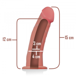 Intense - arnés hueco con dildo 16 x 3 cm