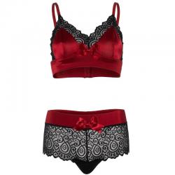 Leg avenue set dos piezas rojo y negro s/m