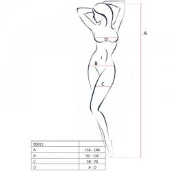 Passion woman bs013 bodystocking negro talla unica