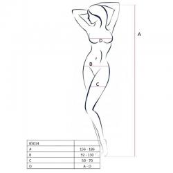 Passion woman bs014 bodystocking blanco talla unica