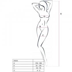 Passion woman bs016 bodystocking blanco talla unica