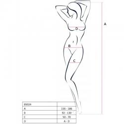 Passion woman bs024 bodystocking negro talla unica